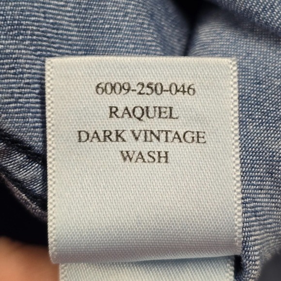 Rails Top Womens Medium Blue Raquel Chambray Lace Up Front Tencel Boho Hippie - Picture 5 of 11